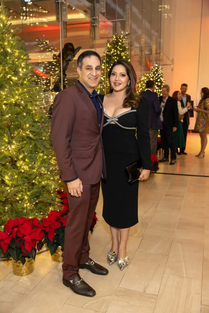 Neil & Rekha Badlani at the Ambassadors for Texas Children's Hospital holiday party. (Photo by Jenny Antill)