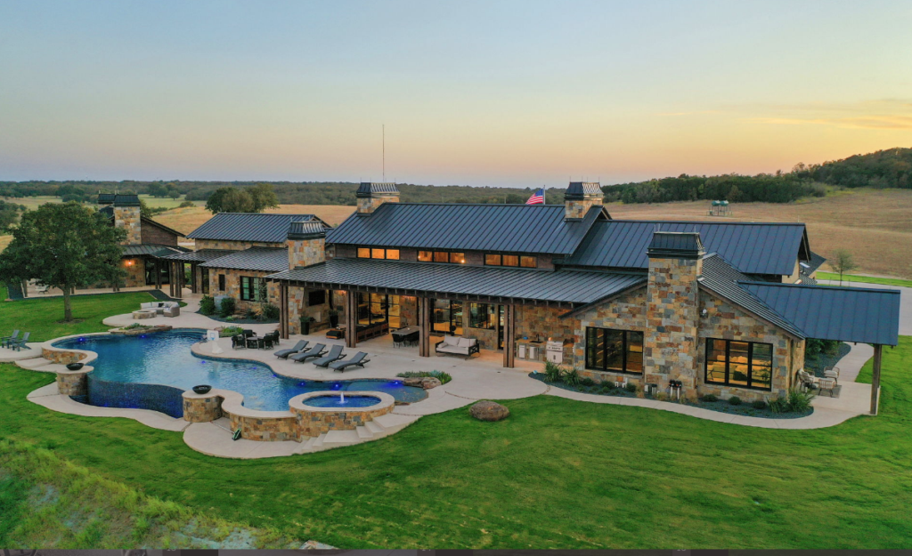 Central to the $19.8 million K6 Ranch in Mineral Wells is the new 7,200 square foot main house. 