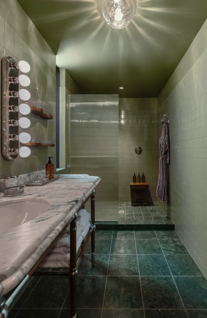 The sumptuous bath at Hotel Saint Augustine (Photo by Julie Soefer)