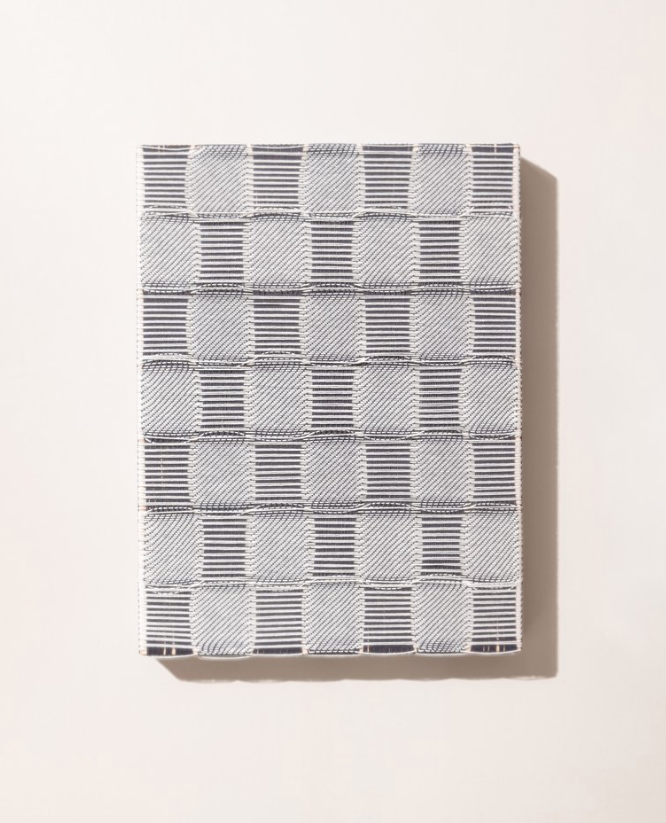 Kristin Marie Bachmann's woven, trippy creation "40 [024]" (2021-2022) is on view at the Ion. (Photo by Paul Hester)
