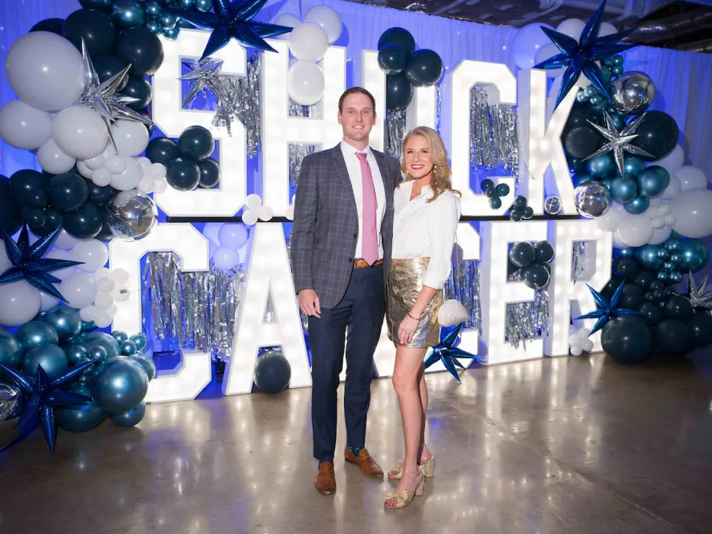 Seth & Katie Tsuru at the Houston Young Professionals for the American Cancer Society 'Shuck Cancer' fundraiser (Photo by Daniel Ortiz)