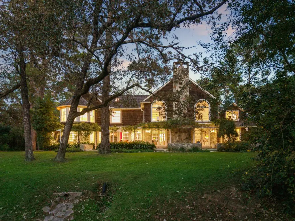8899 Sandringham, tucked into a wooded 2.5 acres, is a private sale in the hands of DeeDee Guggenheim Howes with Compass  (Photo by TK Images/Compass)