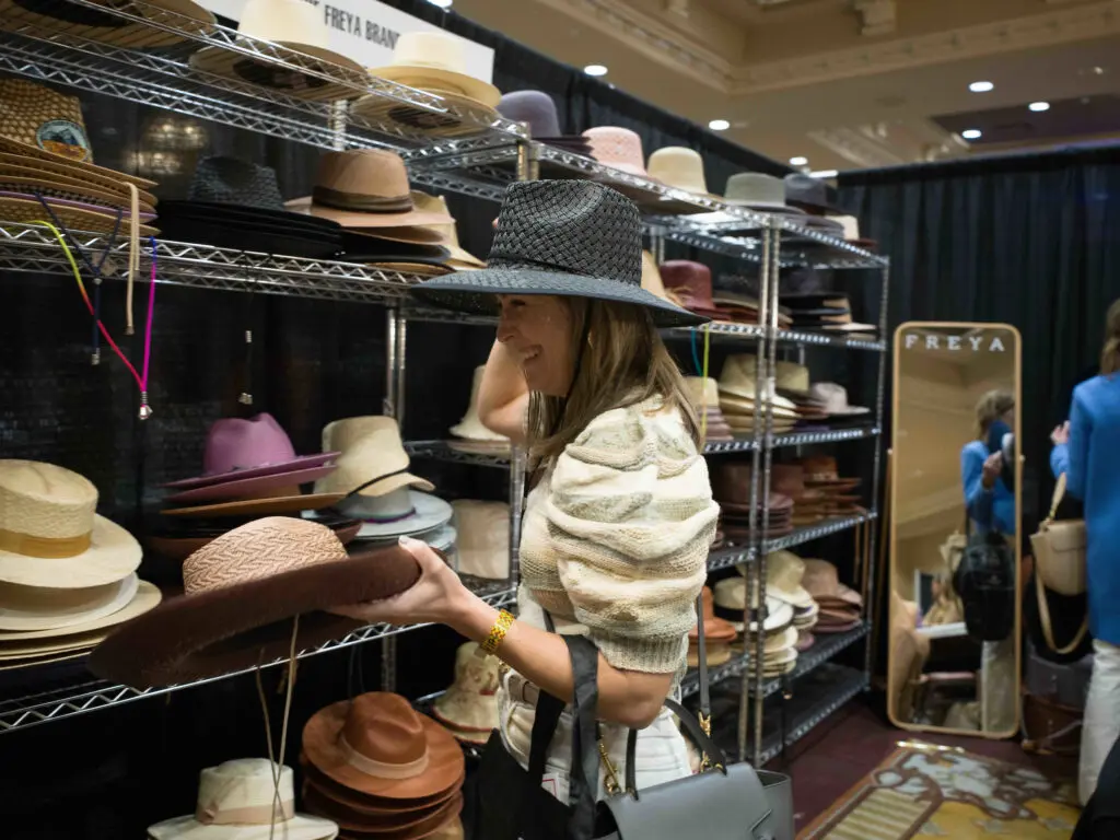 Freya Brand hats a popular buy at The Sale (Photo by Daniel Ortiz)