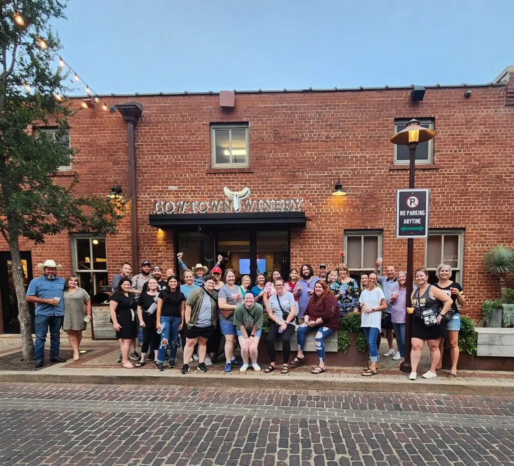 Start with a glass of wine at Cowtown Winery before exploring the haunted history of the Fort Worth Stockyards. (Courtesy)