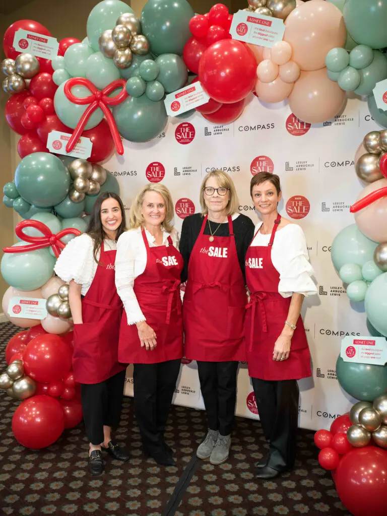Event chairs Renee Craig, Barbara Towne, Lynn Ramos and Britta Christenson helped make Houston's The Sale success. (Photo by Daniel Ortiz)
