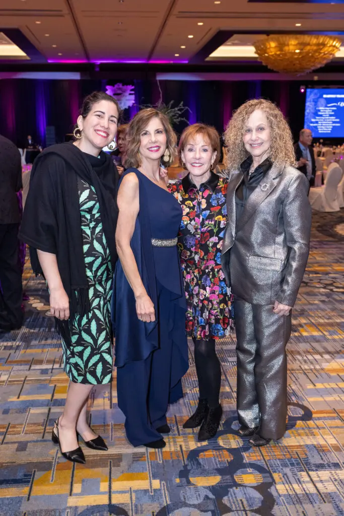 Andrea Guttin, Selma Guttin, Judy Yambra, Rochelle Novak at the Seven 
Acres annual gala (Photo by Jacob Power)