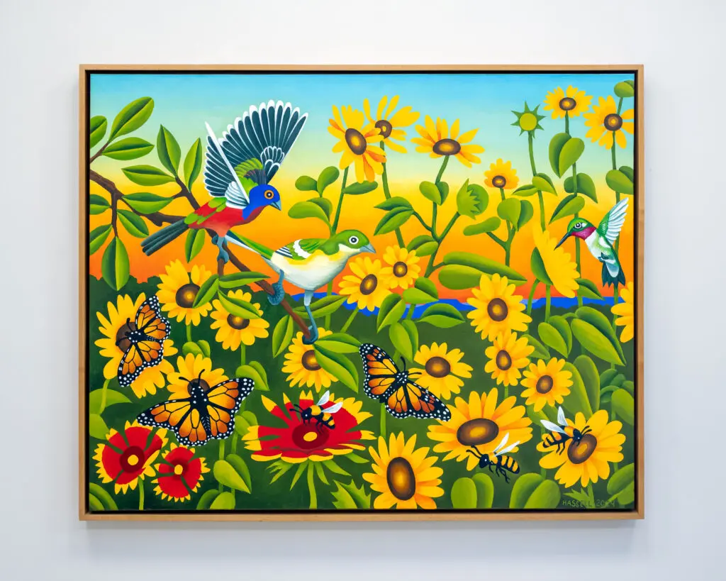 Billy Hassell's "Nesting," 2024, at William Campbell Gallery