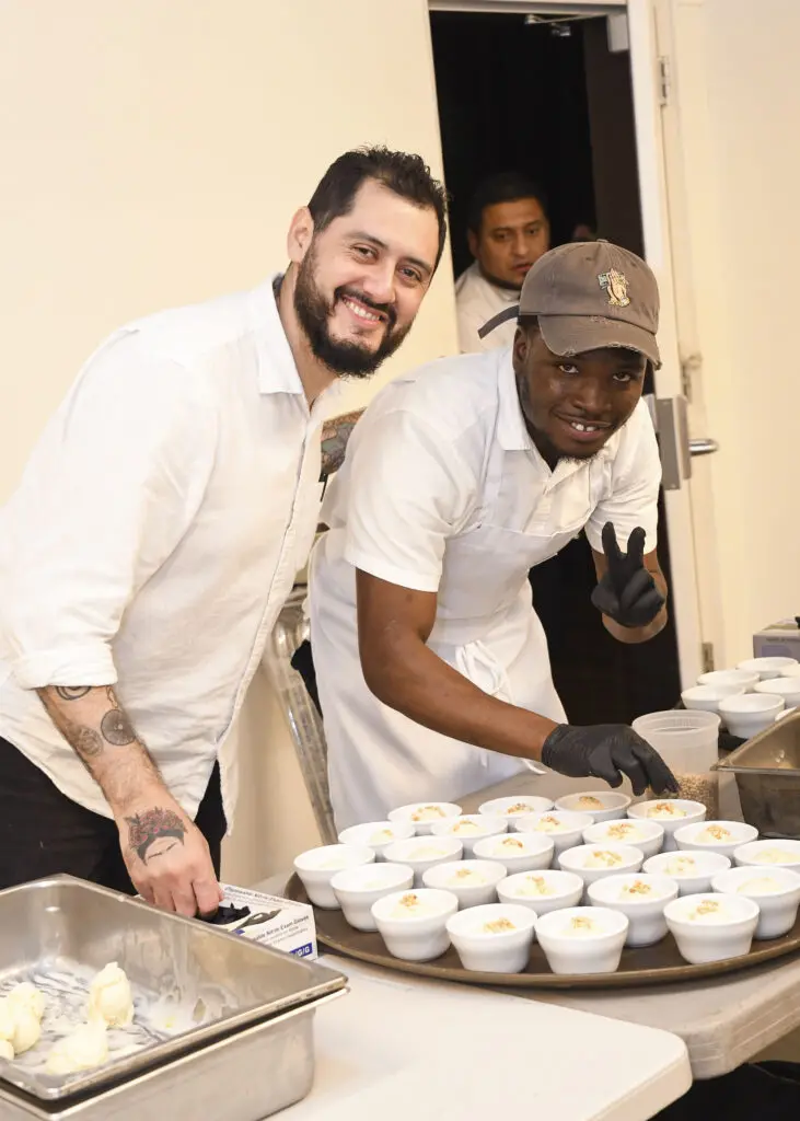 Chef Emmanuel Chavez Tatemo at the Heart & Soul Culinary Scholarship Dinner. (Photo by Vicky Pink)