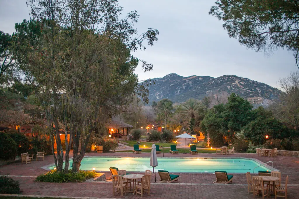 The 4,000 acre property of Rancho La Puerta boasts several pools, three spas, yoga and fitness studios, gyms and much more.
