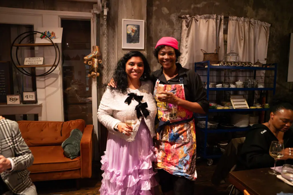 Janavi Mahimtura Folmsbee, Chef Dawn Burrell at Sound and Color: Water is for Everyone (Photo by William Issac)