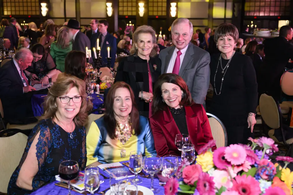 Sally Jayroe, Suzanne Jacobson, Ann Friedman, Joan Alexander, J. Kent Friedman, Regina Rogers at JFS LiVE! 2024: Songs in the Key of JFS  (Photo by Mark Katz, Jeff Fitlow, Michelle West)