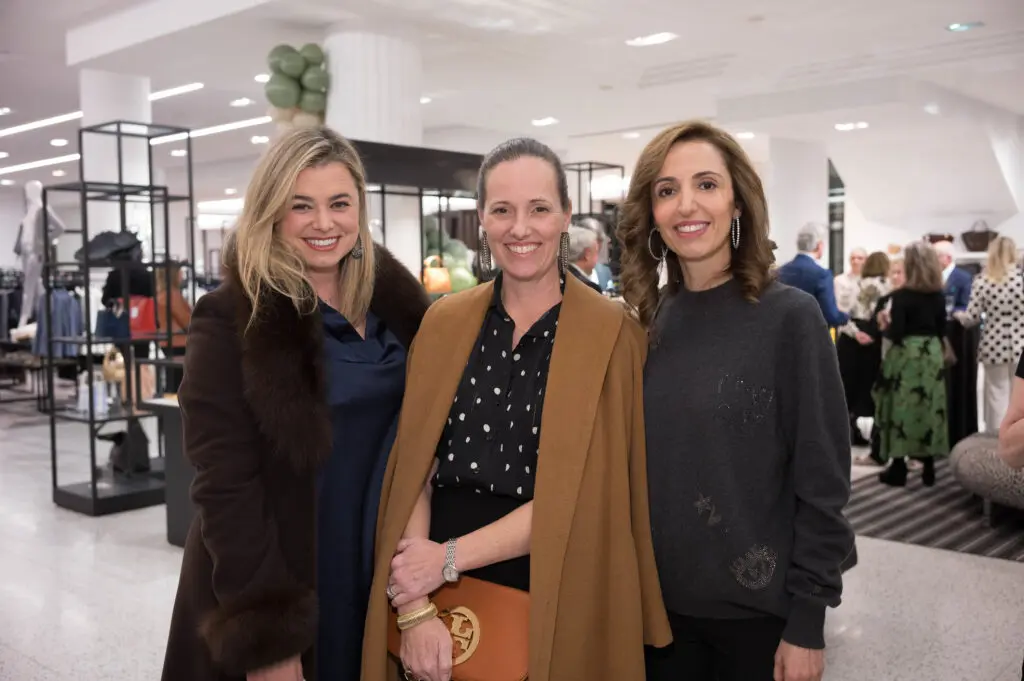 Julie Thomas, Kathleen Graf, Lila Sherifan at Homemade Hopes' Cooking Up Style fundraiser. (Photo by Daniel Ortiz)
