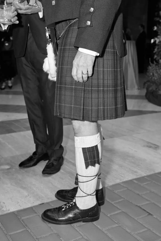 One distinguished gentleman opted for a kilt. (Photo by Nate Rehlander)