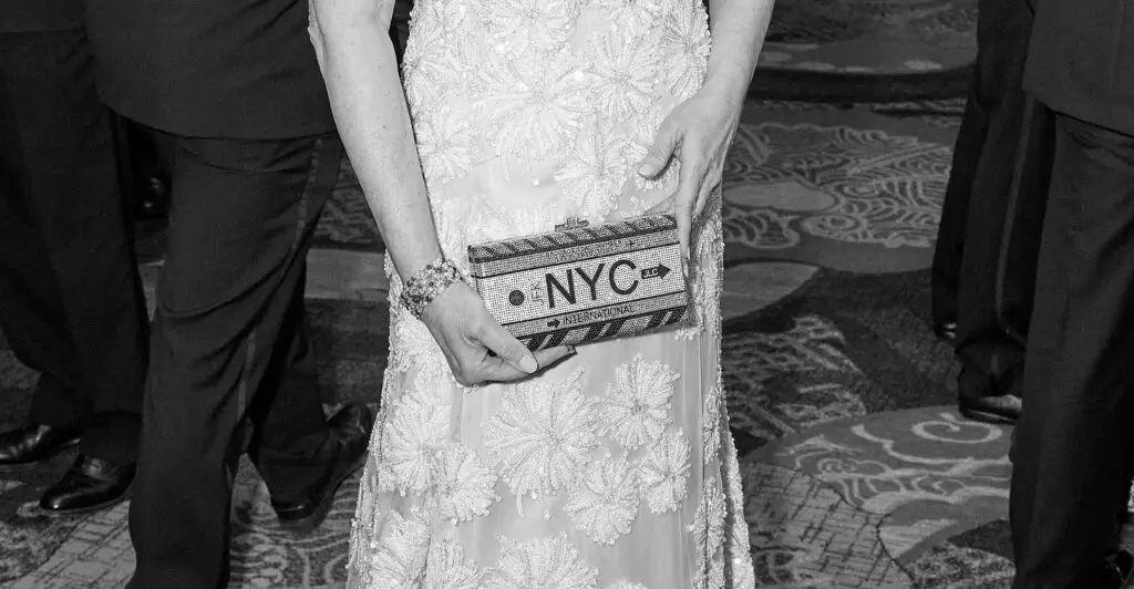 Chairman Cheryl Joyner's glittering nod to the Crystal Charity Ball theme, "New York Holiday" (Photo by Nate Rehlander)