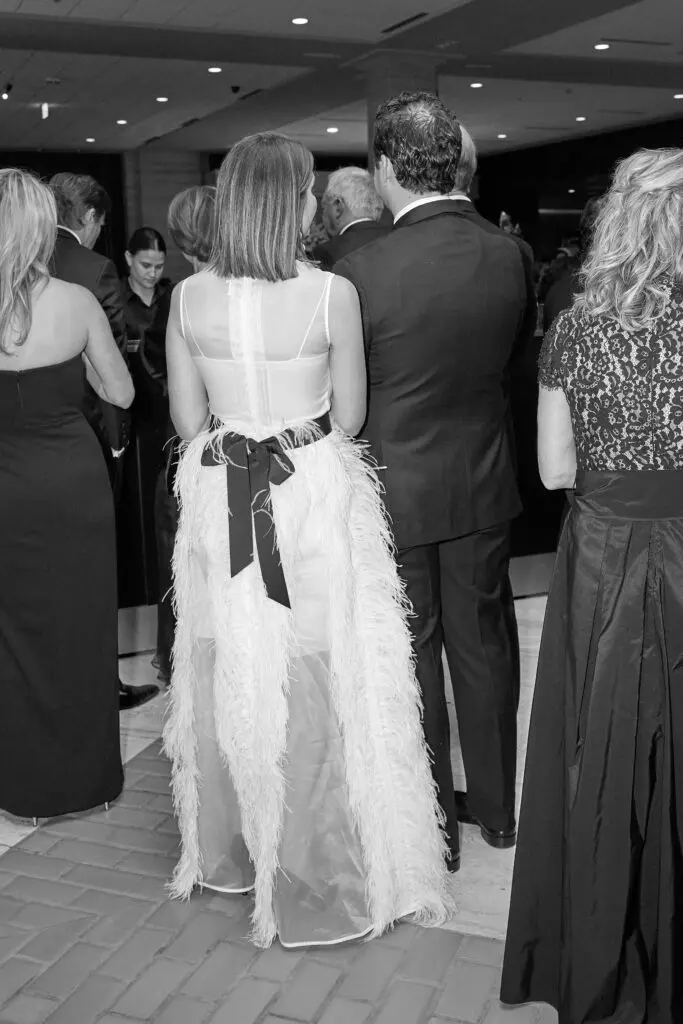 Jess Bass Bolander's ethereal ballgown (Photo by Nate Rehlander)