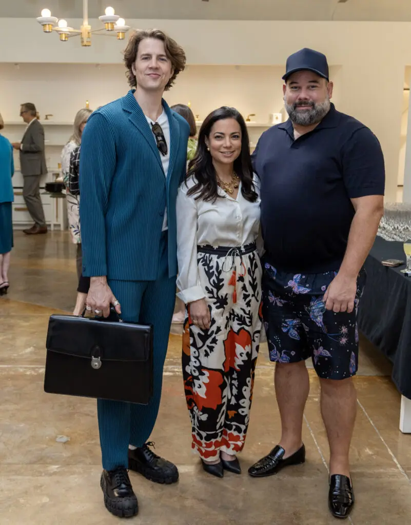 Pete West, Nazira Handal, Lance Scott at Sherle Wagner