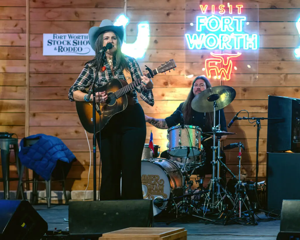 Fort Worth's own Summer Dean took to the Sunday Funday stage to entertain FWSSR attendees. (Photo by Walt Burns)