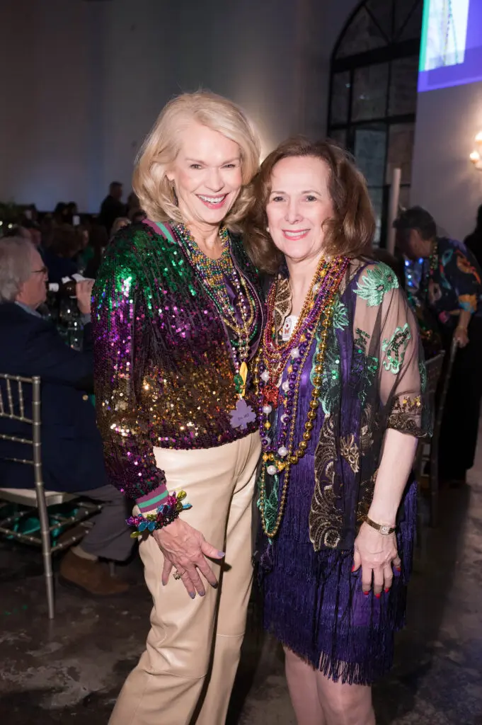 Susan Walker, Franelle Rogers at Camp for All's Mardi Gras themed Krewe de Camp gala (Photo by Daniel Ortiz) (Photo by Daniel Ortiz)