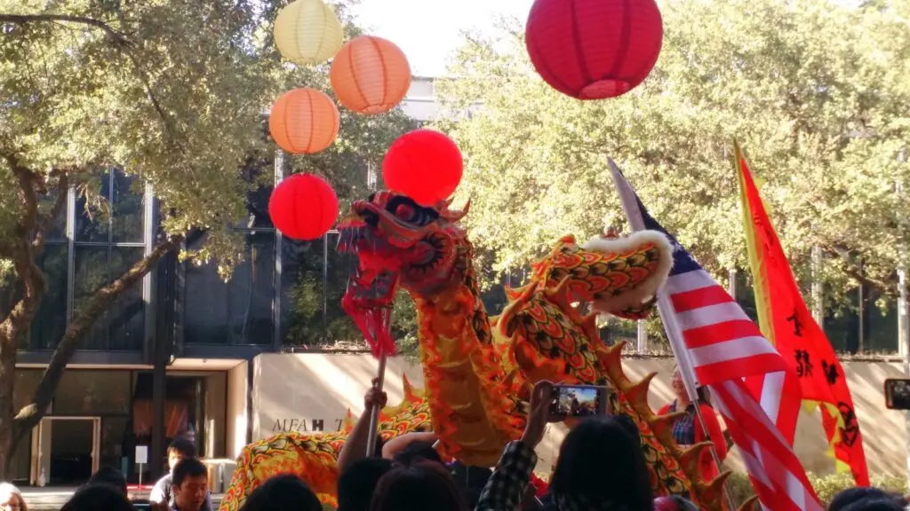 Come to the Lunar New Year celebration at Market Square Park in Houston on Saturday, February 1. 