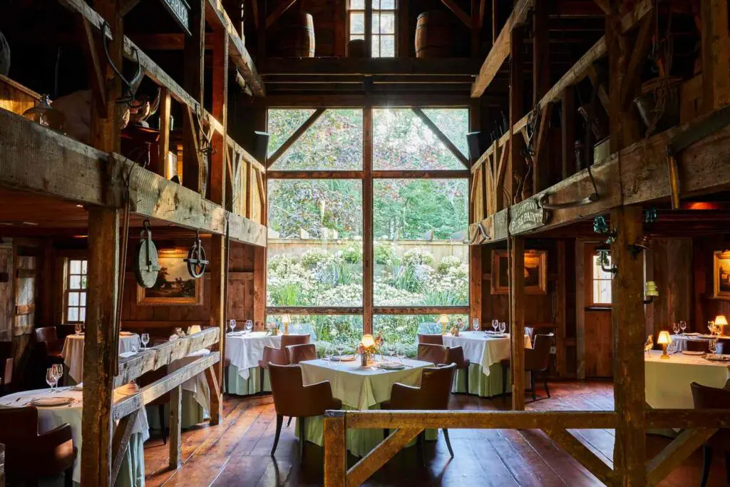 White Barn Inn Restaurant's atmosphere is a decadent as its innovative cuisine. 