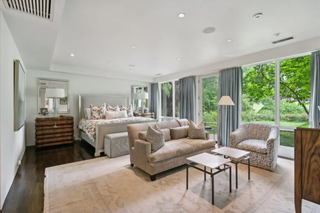 The master suite is a retreat all on its own. (Courtesy)