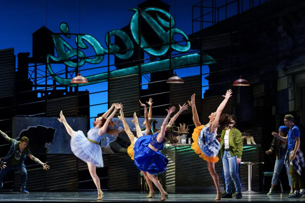 The cast of West Side Story dancing at the final dress rehearsal presented by the Houston Grand Opera. (Photo by Michael Bishop)