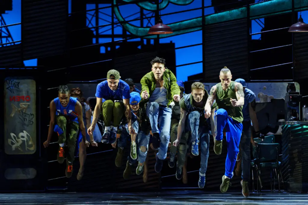 The cast of West Side Story dancing at the final dress rehearsal presented by the Houston Grand Opera. (Photo by Michael Bishop)