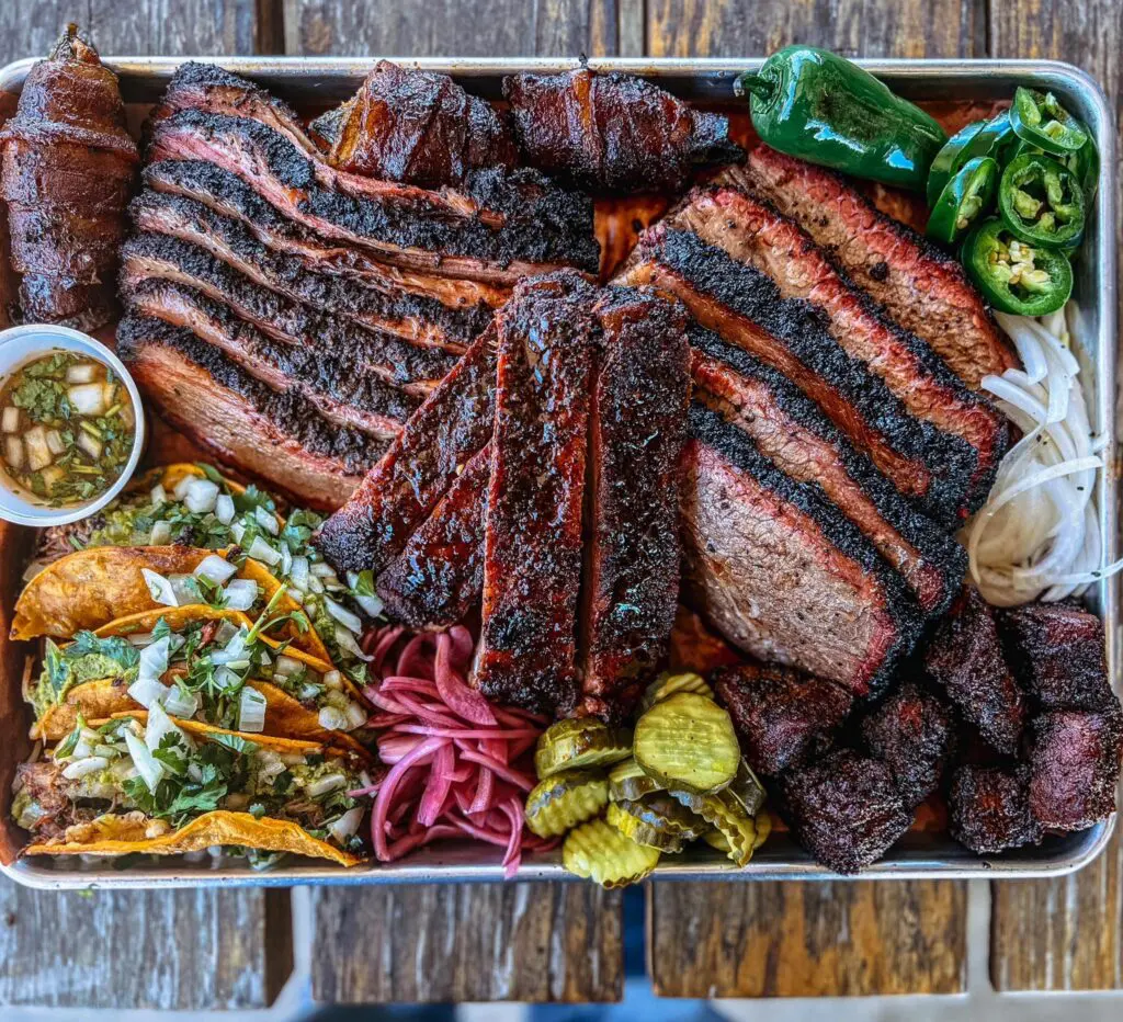 Hurtado Barbecue opened its Dallas location at the Farmers Market in 2025. (Courtesy)