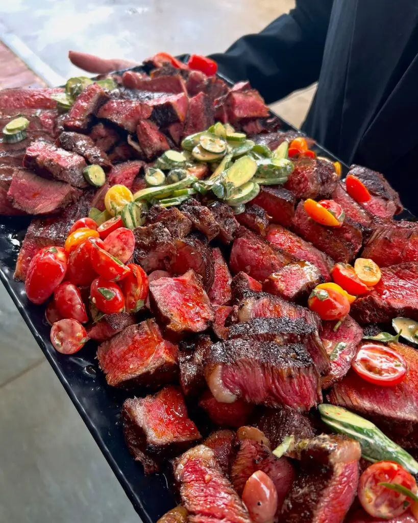 One of Chef Austin Simmons' signature Steak Boards. (Photo courtesy of Chef and Rancher)