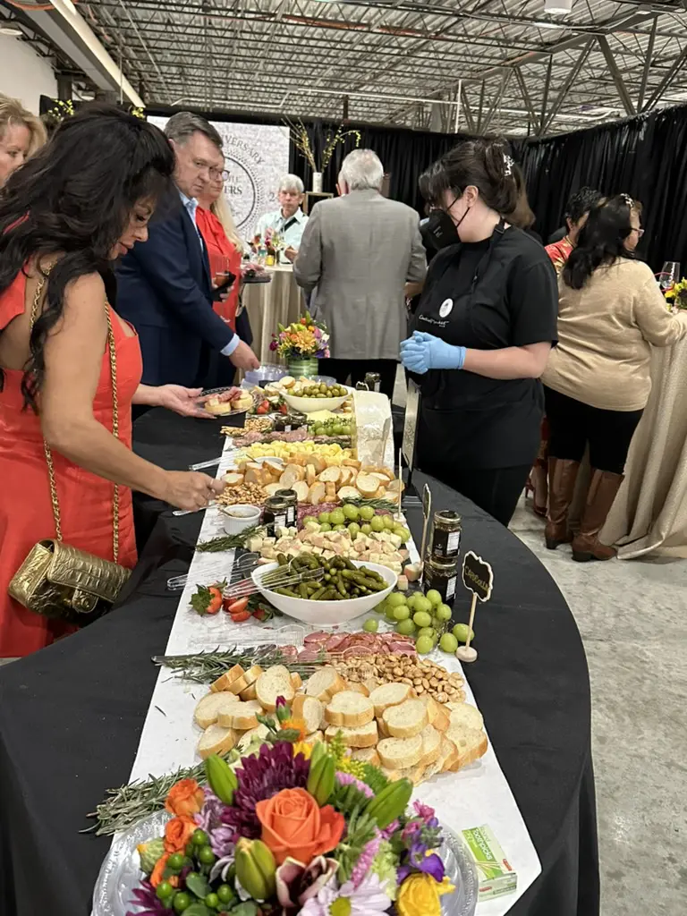 Central Maket bakery and cheese department creates a tasty charcuterie stretch at the Truffle Masters preview tasting. (Photo by Shelby Hodge)