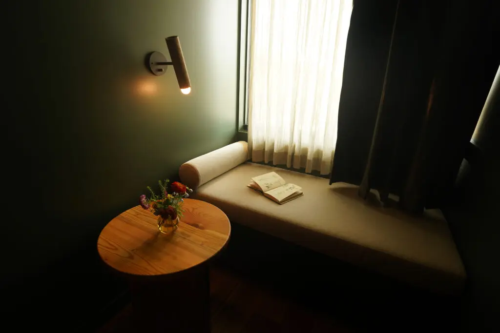 The Albert Hotel's rooms boast darling reading nooks in honor of its namesake, Albert Keidel, who was an avid reader.