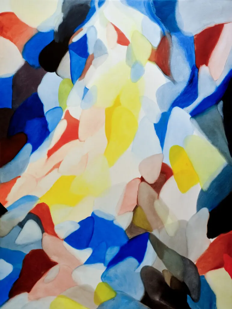 Alice Baber's "Hermit in the Cave of Light," 1976, at Jody Klotz Fine Art