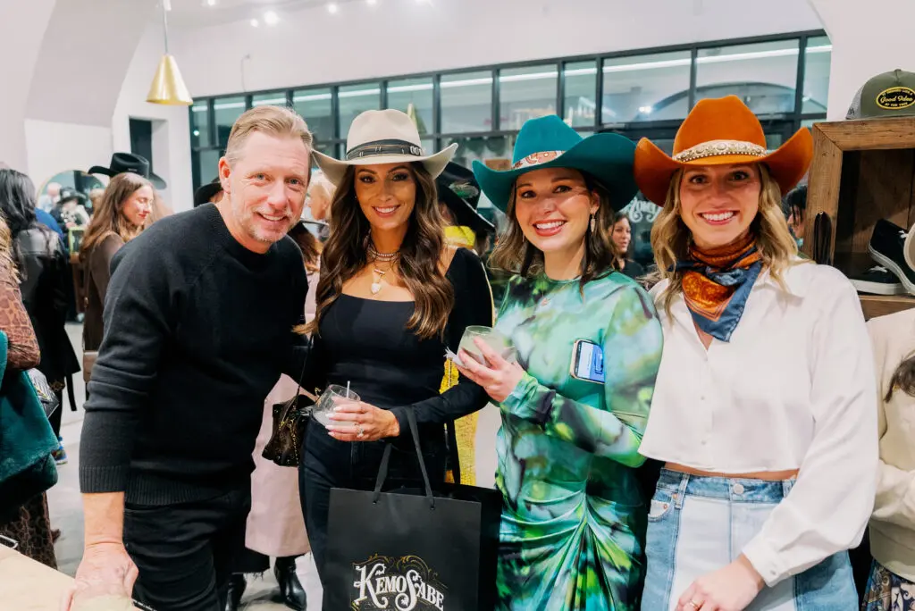 Guests enjoy complimentary cocktails and hors d'oeuvres at the Kemo Sabe pop-up event. (Photo by Nan Studios)
