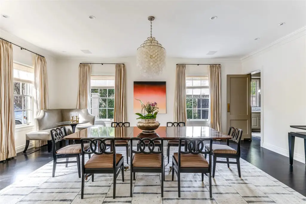 The Hal Thomson-designed mansion at 4226 Arcady Avenue masterfully balances classic architecture with the best amenities 2025 affords. (Photo by Allie Beth Allman & Associates)