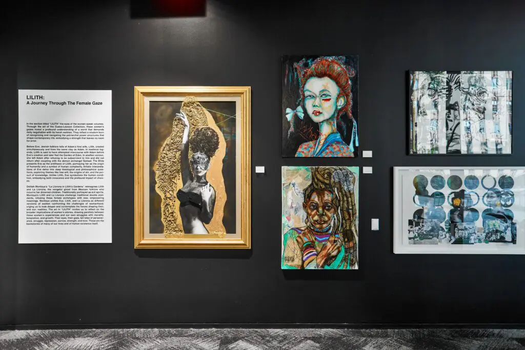An installation view of "The Architecture of Culture: Works from the Guess Lawson Collection" at Gensler Houston headquarters. (Courtesy the Guess Lawson Collection)