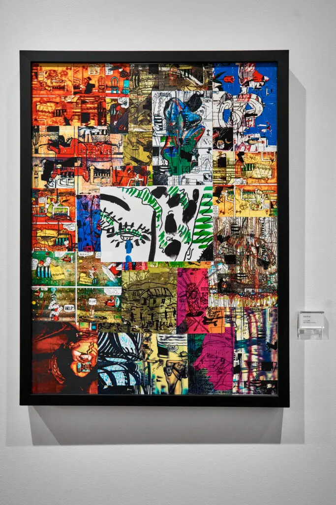 An installation view of "The Architecture of Culture: Works from the Guess Lawson Collection" on view at Gensler Houston headquarters. Pictured: Dick Wray's "Untitled," 2001. (Courtesy the Guess Lawson Collection)