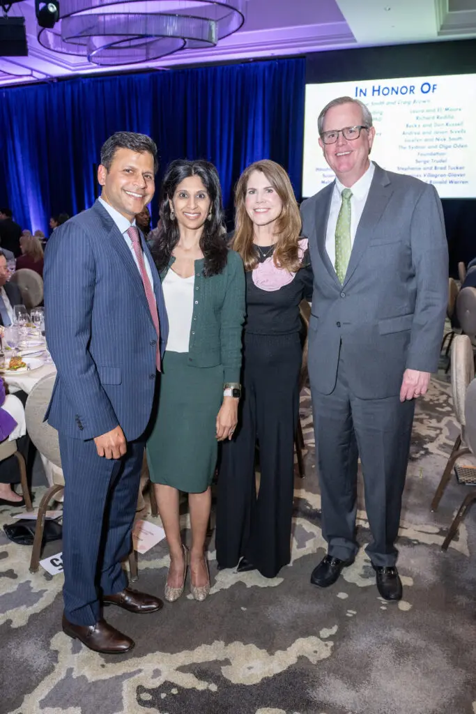 Dr. Haresh & Sushma Yalamanchili, Ashley & Sam Cruse at Bo's Place 'Hearts of Hope' evening (Photo by Jacob Power)