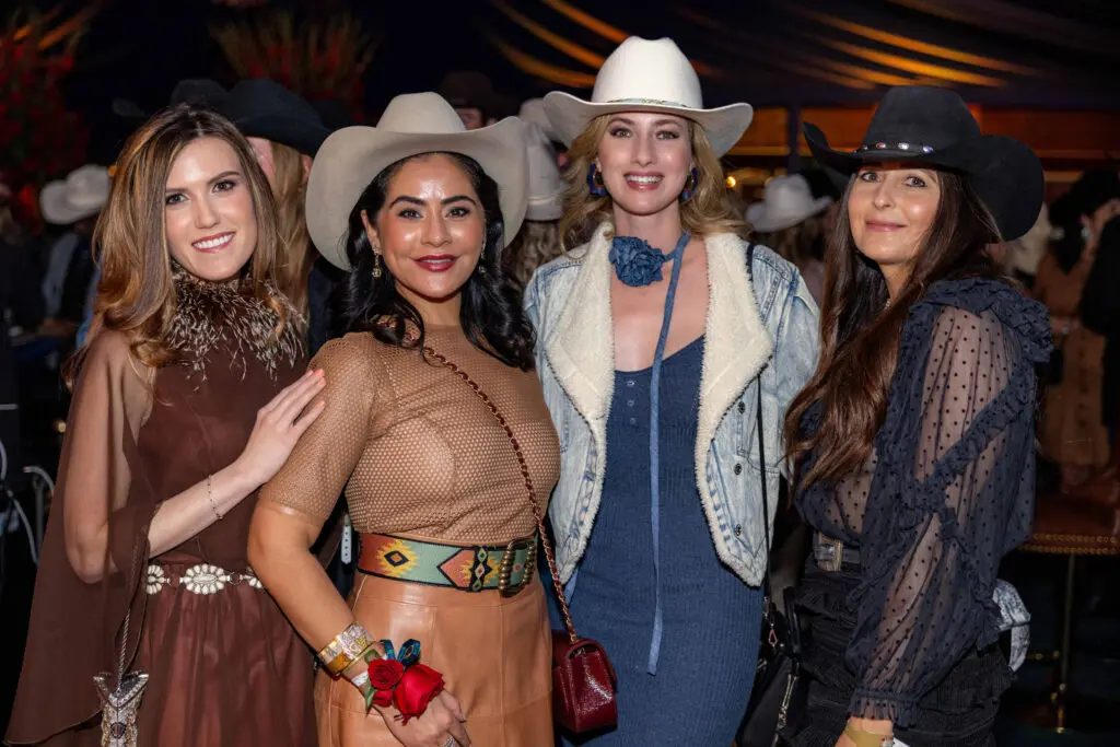 Heather Almond, Elia Gabbanelli, Kaleta Blaffer Johnson, Tara Martin at the Cotton Q Club (Photo courtesy of Cotton Holdings)