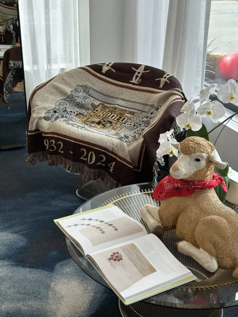 Rodeo inspired decor at Tenenbaum Jewelers