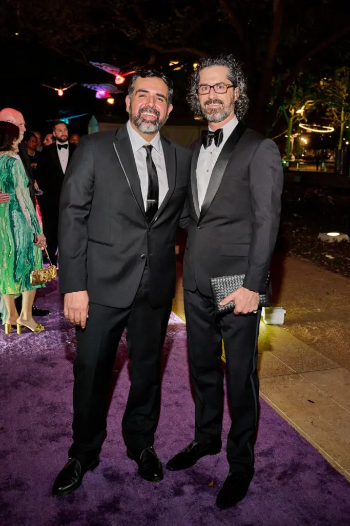 Jaime Loera, George Johnston at the Discovery Green Gala (Photo by Fulton Davenport)