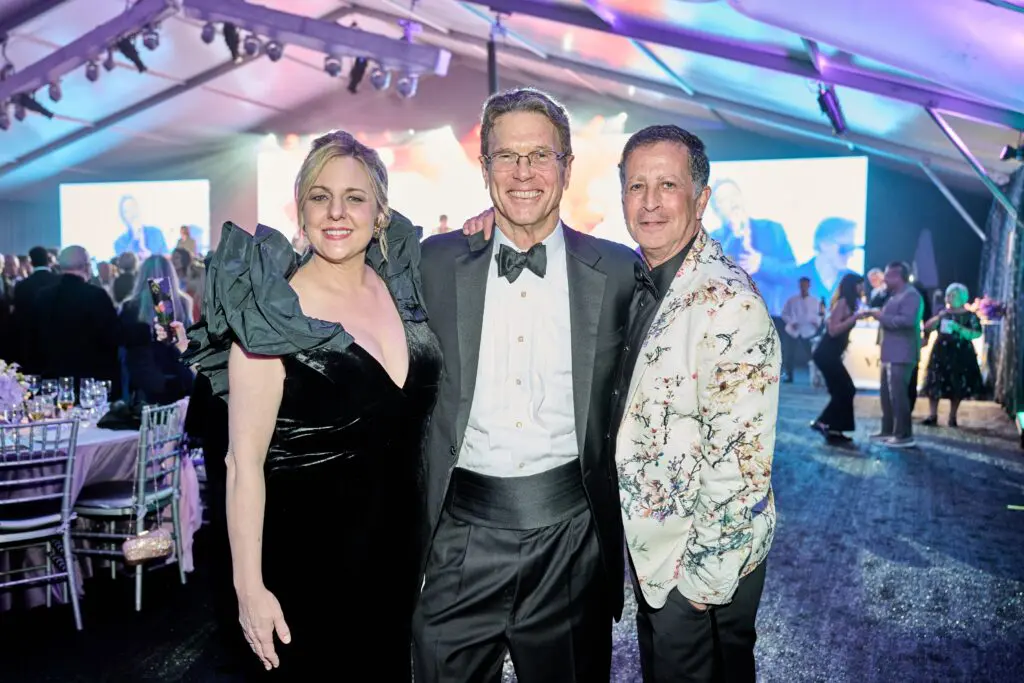 Kathryn Lott, Guy Hagstette, Barry Mandel at the Discovery Green Gala (Photo by Fulton Davenport)