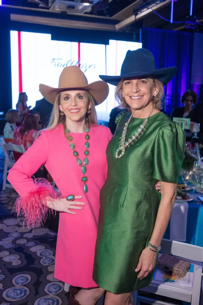 Megan Strickland, Sheryl McAndrew at the 25th anniversary of the Trailblazers luncheon. (Photo by Daniel Ortiz)