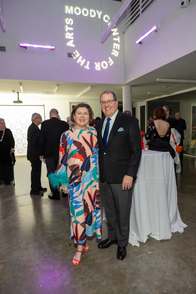 Shawn Stevens & Jim Jordan at A Dinner for the Moody at Rice University’s Moody Center for the Arts. (Photo by Jenny Antill Clifton) 