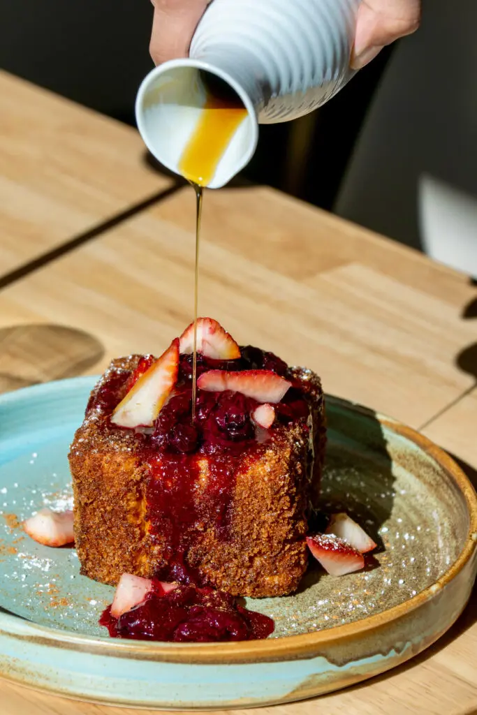 The pumpkin spice French toast is a must-try on Radici's new brunch menu. (Photo by Mia Valdez)