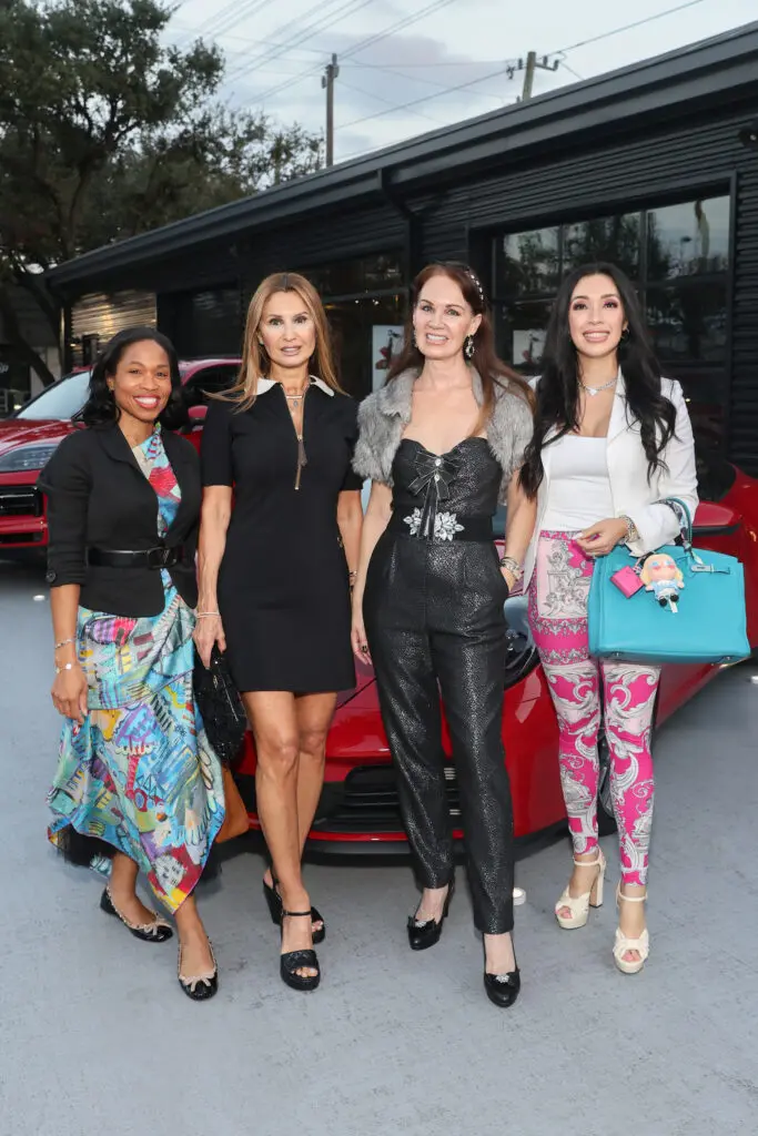 Roslyn Bazzelle Mitchell, Varda Dror, Beth Muecke, Cherise Esparza at the Salvation Army Auxiliary 'Reflections on Style' launch event (Photo by Priscilla Dickson)