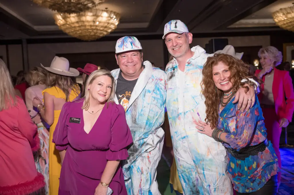 Susannah & Edd Compton, Matt Perrin, Susan Wheeler Scott at the 25th anniversary of the Trailblazers luncheon. (Photo by Daniel Ortiz)