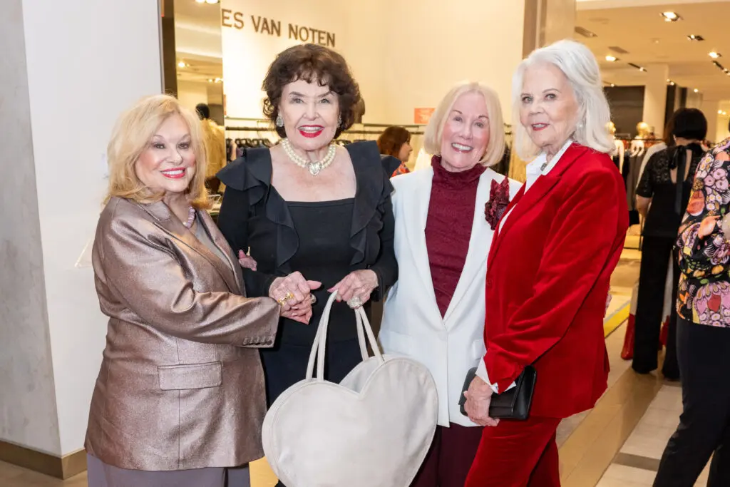 Sydney Faust, Warner Roberts, Elsie Eckert, Marge Lundquist at the 2025 Sweethearts Tea (Photo by Jacob Power)