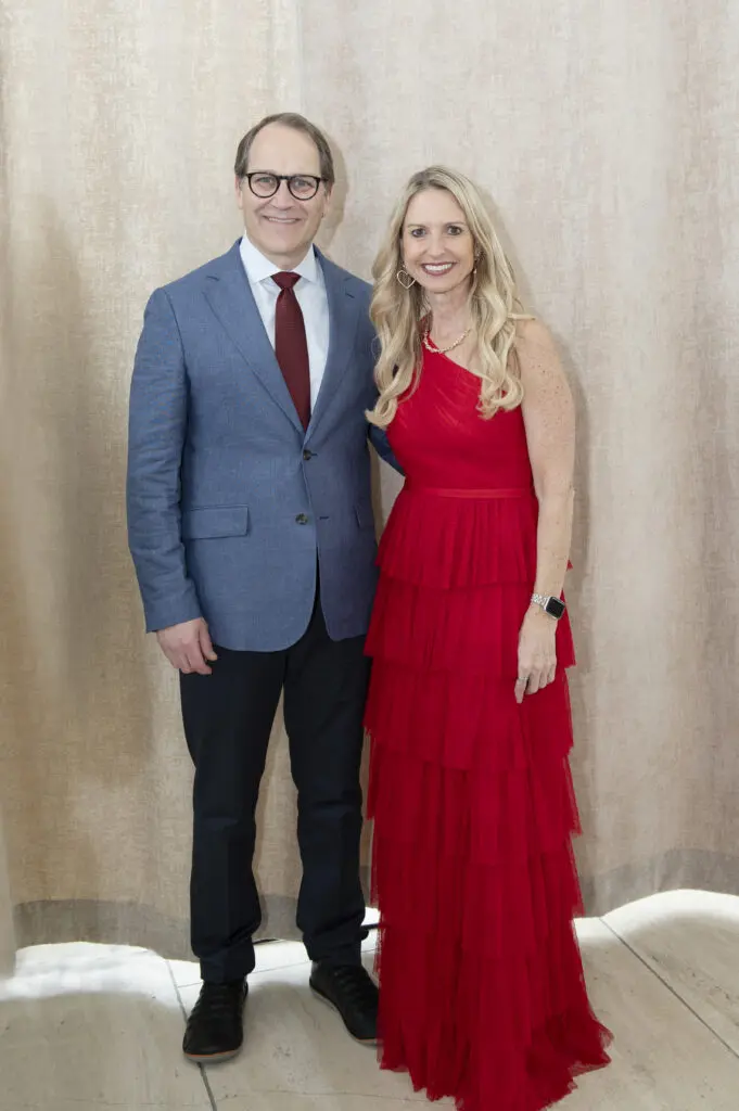 The Leukemia & Lymphoma Society President and CEO Dr. Anders Kolb and LLS Red River Region Executive Director Leah Swanson (Photo by Tamytha Cameron)