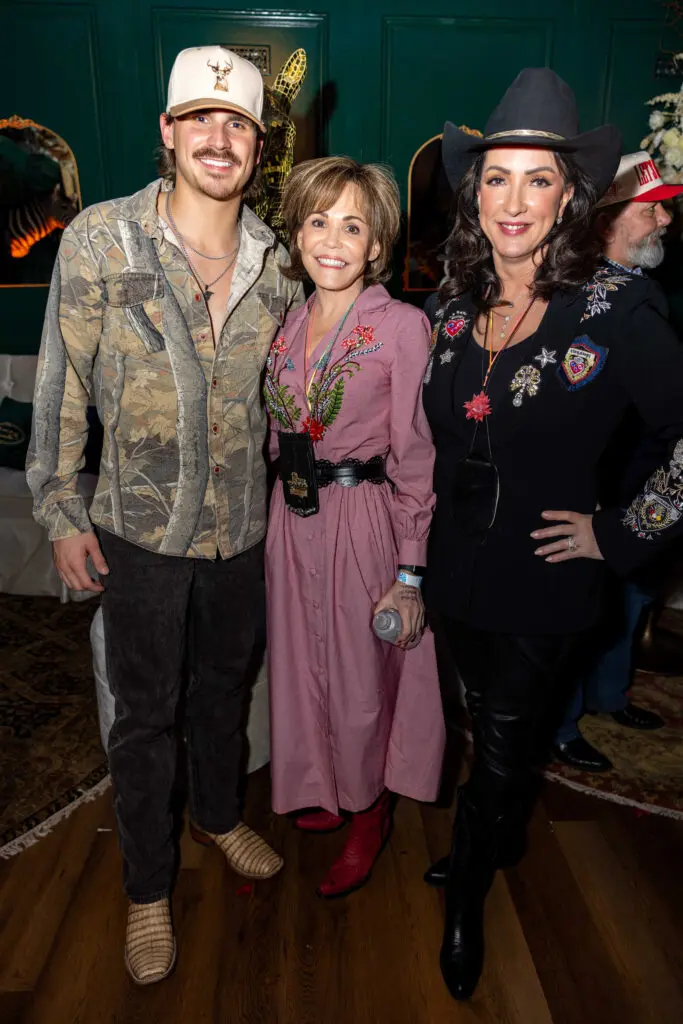 Tucker Wetmore, Hallie Vanderhider, Ashely Smith at the Cotton Q Club (Photo courtesy of Cotton Holdings)