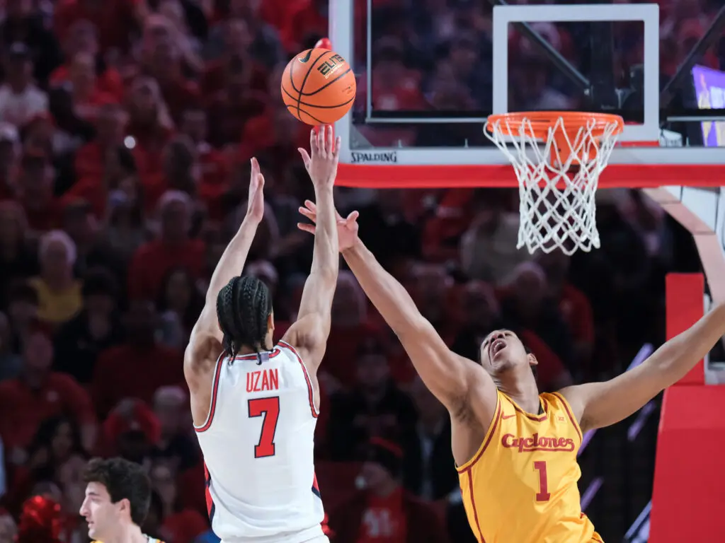 University of Houston point guard Milos Uzan is a problem for opposing defenses.(Photo by F. Carter Smith)